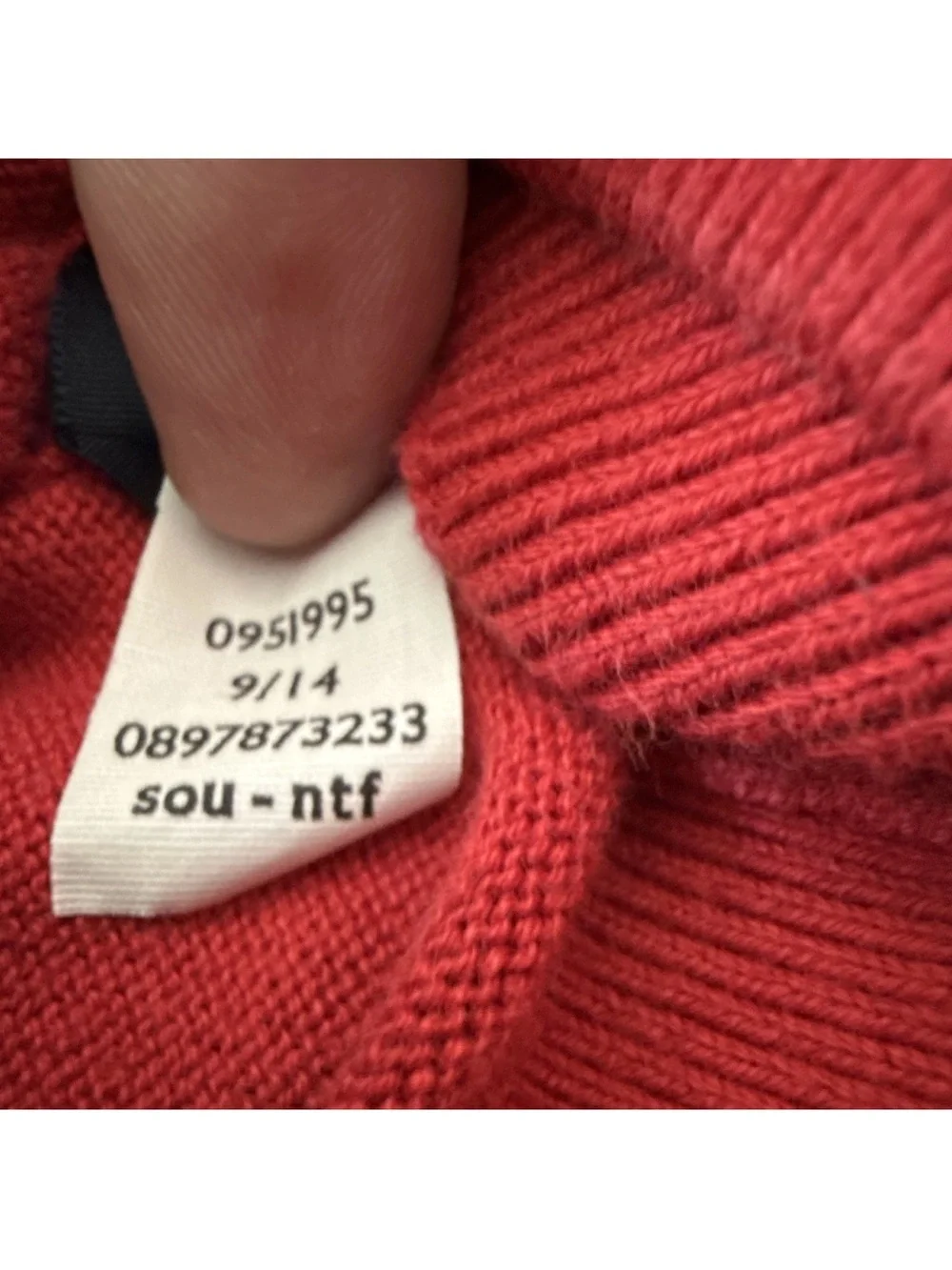 Tommy Hilfiger Men's Bright Red V-Neck Sweater